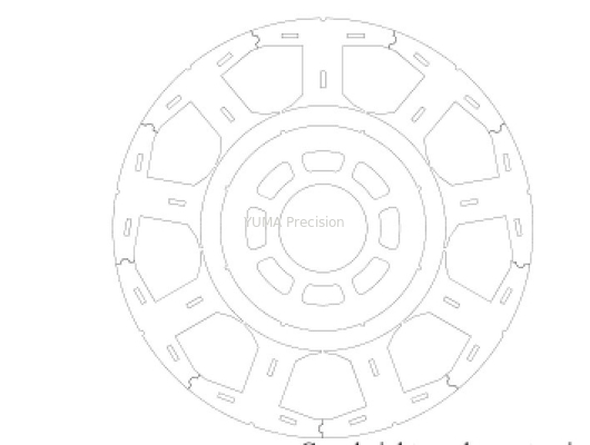 Stator Dc Motor Laminations Stack Robot เซอร์โวมอเตอร์โรเตอร์