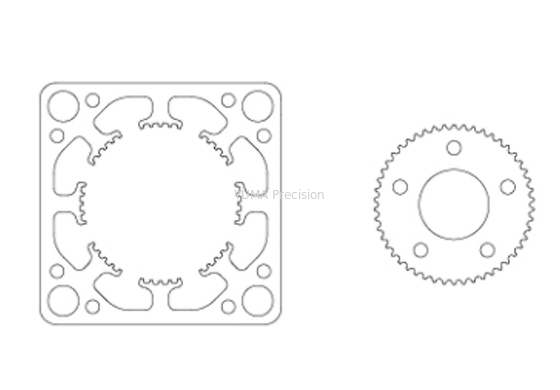 14mm NEMA6 Stepper เครื่องยนต์ Stator ปั๊มโรเตอร์ Stator Laminations 14.3x14.3mm