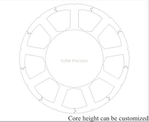 Universal Servo Motor Rotor Design Stator Core เจาะ AC 57.8mm