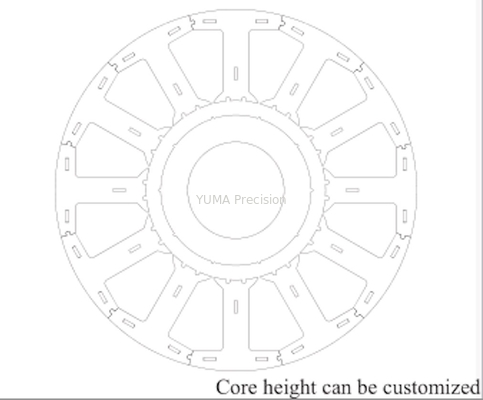 Motor Stator ผู้ผลิตแกนเคลือบ Servo Stator Rotor Stack 90mm