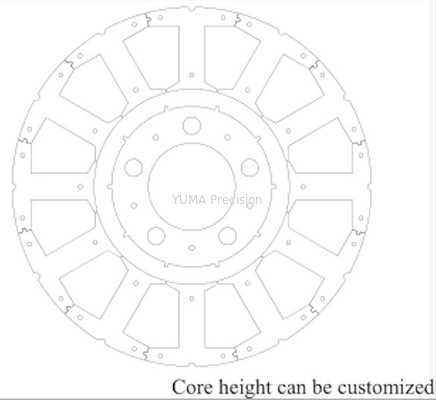 OD103mm Factory outlet motor rotor and stator Custom รุ่นต่างๆ แกนมอเตอร์ โรเตอร์เหล็กซิลิกอนคุณภาพสูงและ stat