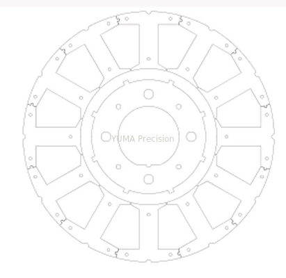 OD103mm Factory outlet motor rotor and stator Custom รุ่นต่างๆ แกนมอเตอร์ โรเตอร์เหล็กซิลิกอนคุณภาพสูงและ stat
