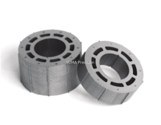 OD122mm โรเตอร์มอเตอร์แรงเฉื่อยขนาดใหญ่และสเตเตอร์แบบกำหนดเองแกนมอเตอร์รุ่นต่าง ๆ โรเตอร์เหล็กซิลิกอนคุณภาพสูงและสเตเตอร์