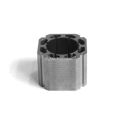 แกนสเตเตอร์เคลือบลามิเนต YUMA ทำจากเหล็ก 39 มม. NEMA 16 Stepper Motor Rotor