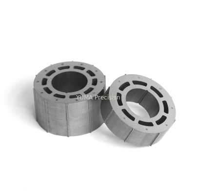 OD122mm มอเตอร์แรงเฉื่อยขนาดเล็กโรเตอร์และสเตเตอร์แบบกำหนดเองรุ่นต่างๆแกนมอเตอร์โรเตอร์เหล็กซิลิกอนคุณภาพสูงและสถิติ