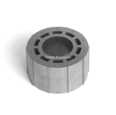 เส้นผ่านศูนย์กลาง 122 มม. มอเตอร์โรเตอร์แกนวัสดุเหล็ก Brushless AC Servo 80 มม. ด้านใน